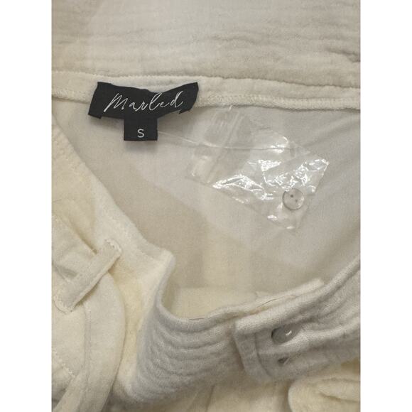 Marled Light Yellow midi skirt cotton double gauze Sz S NWT Cottagecore Summer - Picture 8 of 10